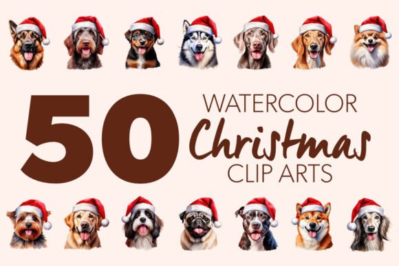 50 Christmas Dogs PNGs: A Publisher’s Take on Seasonal Illustrations