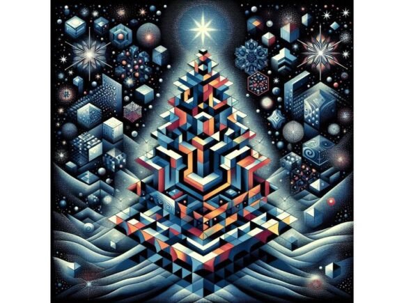 A Surrealist Christmas Tree Design, Wher