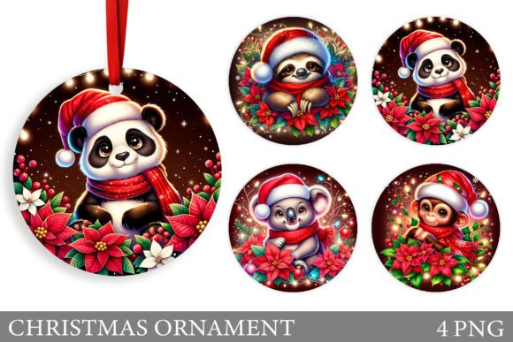 Christmas Animals Christmas Ornament Illustrations Review