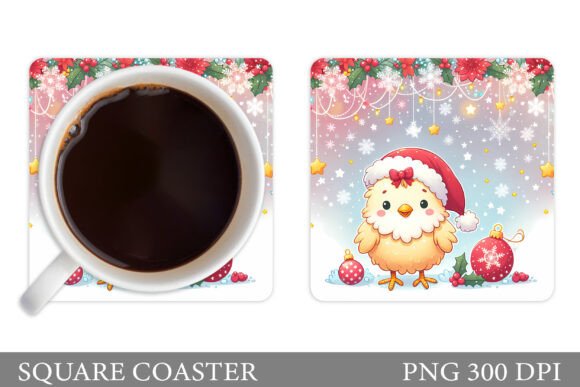 Christmas Chicken Coaster Design: A Designer’s Review of This Festive Illustrations Asset