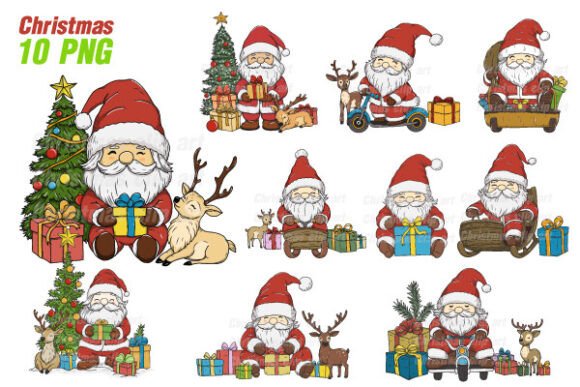 Christmas Illustration of Santa Claus