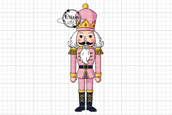 Christmas Pink Nutcracker Clipart PNG in Illustrations