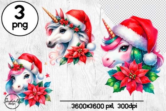 Christmas Unicorn Clipart, Christmas Png: A Crafter’s Review of This Festive Illustrations Asset