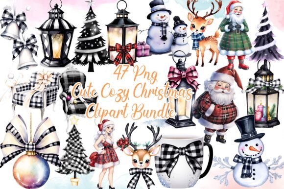 Cute Cozy Christmas Clipart Bundle Review