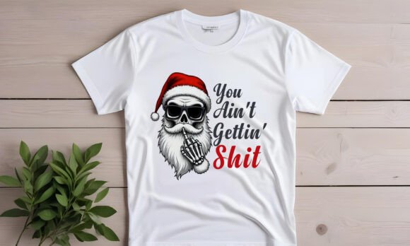 Funny Christmas Festive Skeleton PNG for Illustrations
