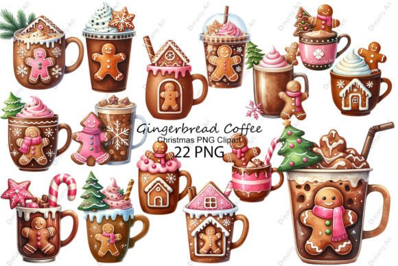 Gingerbread Christmas Coffee PNG Clipart: A Review for Bloggers and Designers