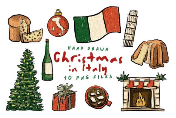 Hand Drawn Christmas in Italy: A Designer's Review of Seasonal Illustrations
