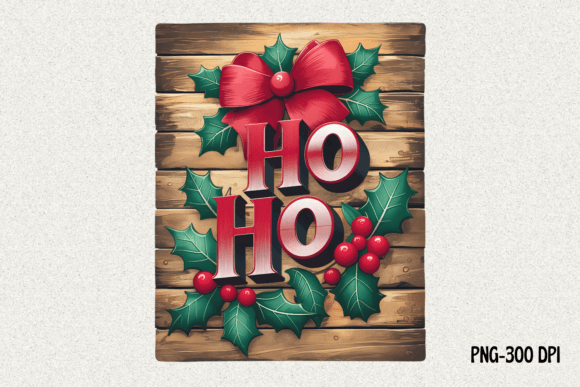 Ho Ho, Rustic and Festive Christmas PNG: A Designer’s Review for Illustrations