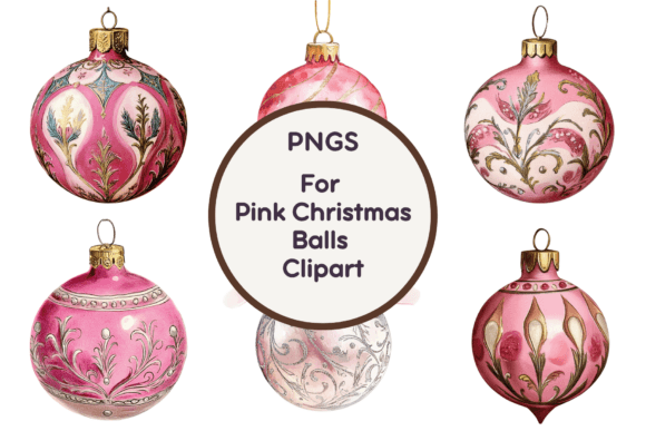 Pink Christmas Balls Clipart PNG: A Crafter’s Review for Seasonal Illustrations