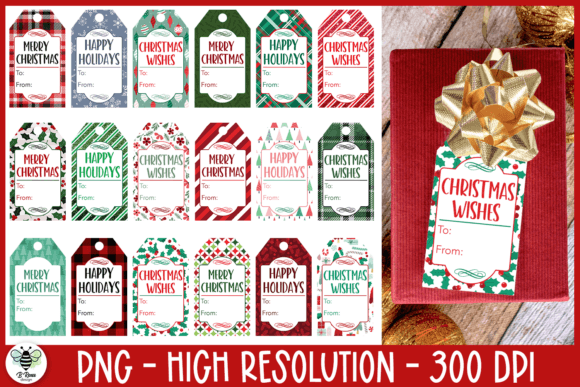 Reviewing the Christmas Gift Tag Printable PNG Bundle