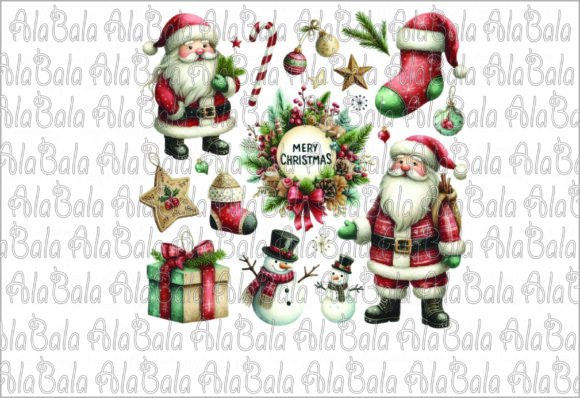 Santa Claus, Christmas Clipart, Png Illustrations